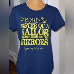 Proud Sister Navy Tee (L)